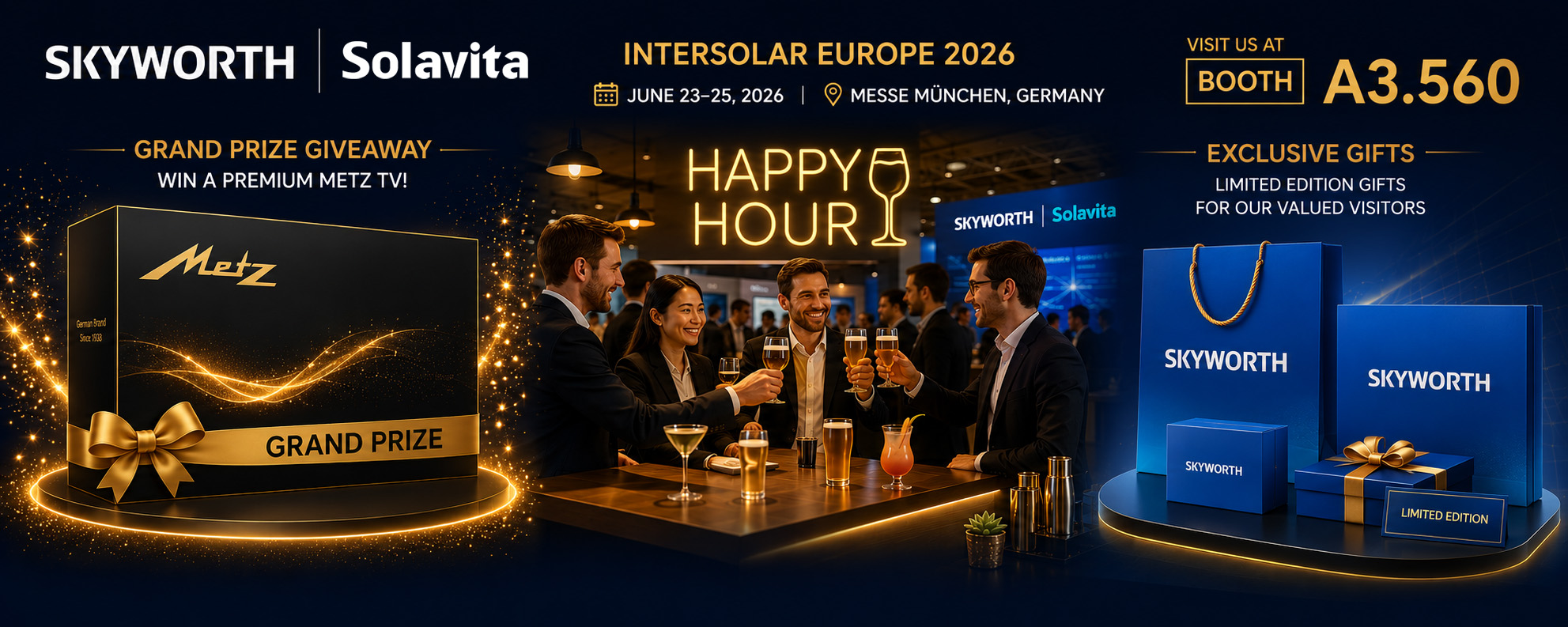 SKYWORTH Booth Activities - TV Prize, Happy Hour, Brand Gifts