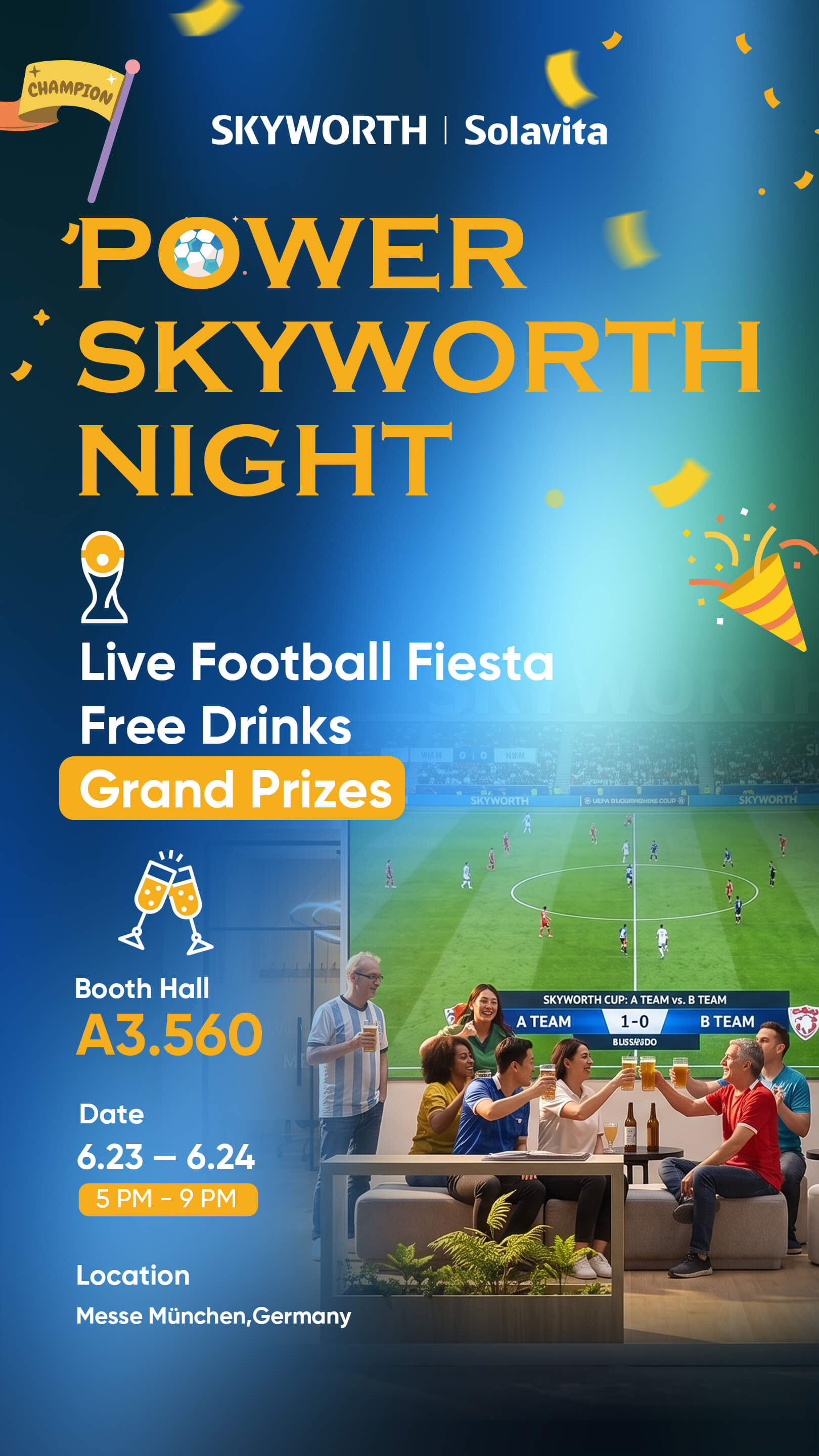SKYWORTH Booth Activities - TV Prize, Happy Hour, Brand Gifts